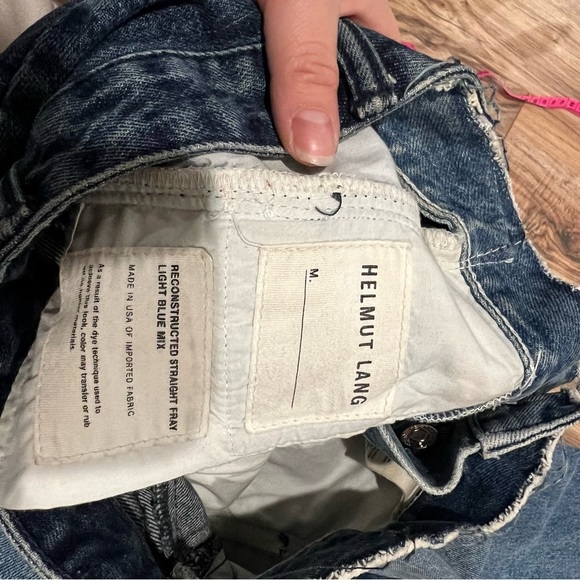 Helmut Lang Women's Reconstructed Straight Jeans - Light Blue Mix - Picture 12 of 14